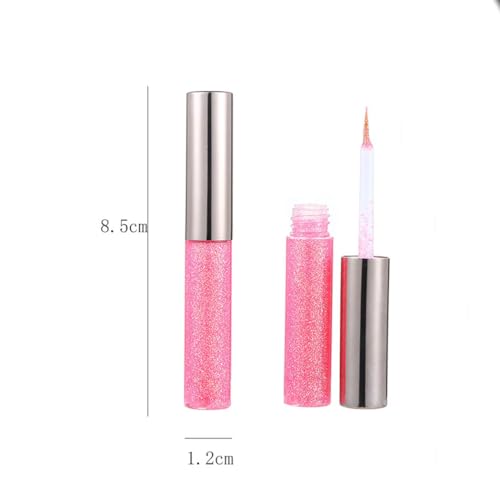 Delineador líquido metálico con brillo rosa claro miniatura 7