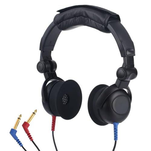 Pryqutia Audiometer Earphone, Air Transducers Headsets Headphone, Audiometric Air-Conduction Headphones