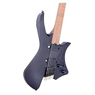 This headless electric guitar features a roasted ash body, delivering balanced resonance and enhanced stability for consistent performance in various environments. The fixed bridge design ensures reliable tuning stability and simplified string change...