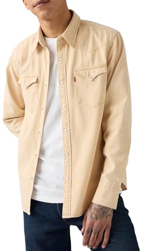 Image of Levi's Men's Solid Slim Fit Denim Shirt