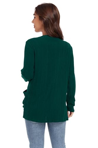 Image of GRECERELLE Womens Long Sleeve Lightweight Open Front V-Neck Casual Cardigan Sweaters Outerwear with Pockets 2025, S-2XL