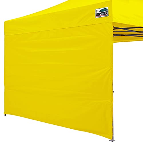 Image of Eurmax USA 10x10 Pop Up Canopy SunWall-UV Protection for Tents,Blocks Sunlight&Wind,Water Resistant Side Wall Only,Easy Hook & Loop Installation,Fit for 10FT Straight Leg Shelters&Gazebo,Yellow