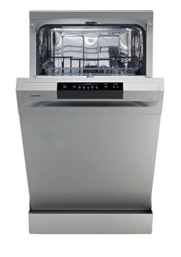 Gorenje GS 520 E15S Freistehender Geschirrspüler/ 45cm / 9 Maßgedecke / 5 Programme / 1h Reinigungsprogramm / höhenverstellbarer Oberkorb / vollständiger Überlaufschutz / Grau Metallic – Bild 5