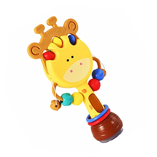 CHICAMPERA Tambor Musical Para Bebés Con Luz y Canciones Juguete Rattle Ventosa Para Año Incluye Pilas Aa y Destornillador Diseño De Ciervo