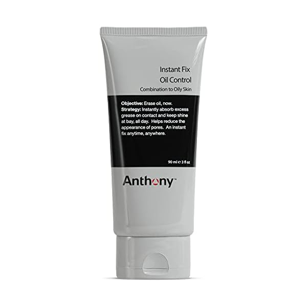 Anthony Instant Fix Oil Control for Men â Mattifying Lotion for Oily Skin â Moisturizer and Pore Minimizer Instantly Eliminates Shine â 3 Fl Oz