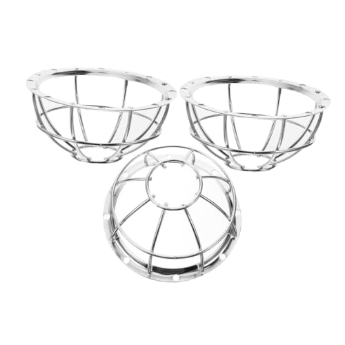 Mikikit 3 Piezas Protector de Detector de Humo Jaula de Hierro Resistente Antichoque para de Alarma Instalación Rápida para Hogar y Oficina Protección Duradera