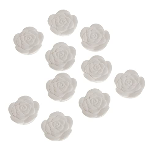 SM SunniMix 10pcs Galet Aromatique Diffuseur d'Huiles Essentielles Fleur - Rose