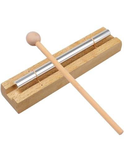 BPTRKOM 1 carillon énergétique - Carillons à main, énergie Glockenspiel, Instruments de musique à percussion, Cloches de méditation avec tonalité, pour cours de musique de yoga pour adultes et enfants