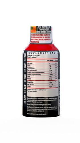 Image of Vitamin Energy Fruit Punch Extra Strength Energy Shot, 10 Pack - Up to 7 Hrs, 260mg Natural Caffeine, Zero Sugar - Green Tea Extract, Immune Support, B12 B6 Niacin, 1.93 fl oz, Keto Vegan