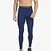 NuCamper Men's Compression Pants Cool Dry Tights Brethable Leggings Athletic Base Layer Bottoms for Running Basketball Navy