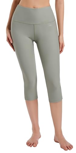 Image of Ubestyle UPF 50+ High Waist Women's Yoga Capri Leggings Swimming Tights Sun Protective