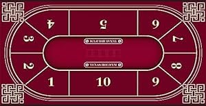 casinoite Portable Oval/Rectangle Poker Mat… 1