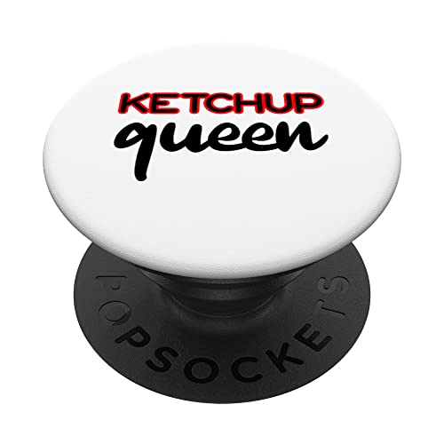 Ketchup Queen. PopSockets Swappable PopGrip, Black