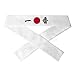 White Japanese Sushi Chef Bandana Hachimaki Karate Headband - Number One