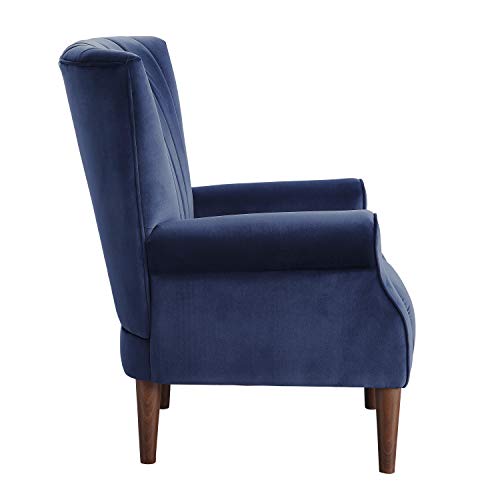 Lexicon Nellie Accent Chair, Navy Blue Beachfront Decor