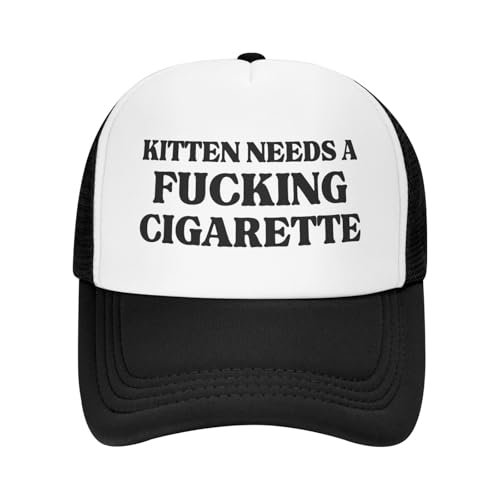 Gorra transpirable de malla negra Kitty