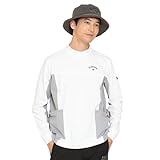 [キャロウェイ] メンズ 長袖 モックネックシャツ (ドットエア:高通気性・軽量性) / ゴルフ インナー / C24233104 1030_ホワイト