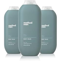 Method Men Body Wash, Sea and Surf Scent, Paraben and Phthalate Free, Quick-Lathering Cleansers, Cruelty Free, 18 oz (Pack of 3)