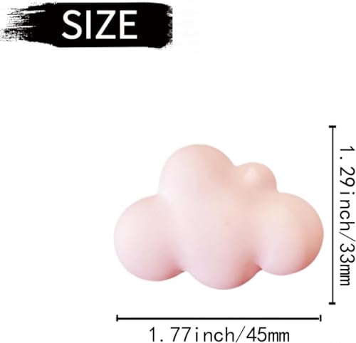 Image of Pink Cloud Car Air Freshener - 4 Pcs Cute Cloud Car Diffuser Vent Clips for Women