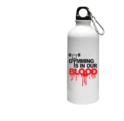 Crazy Sutra Classic Printed Quote Water Bottle/Sipper - 600Ml (GymmingInOurBlood_T)-image-36