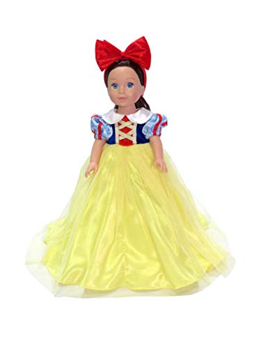 Amazon.com: American Fashion World Snow White Dress for 14-Inch Dolls | 2  Piece Set - Headband Included | Premium Quality & Trendy Design | Dolls  Clothes