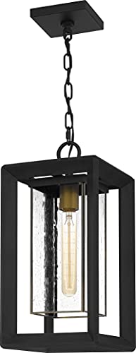 Quoizel INF1909EK Infinger Outdoor Pendant, 1-Light 100 Watts, Earth Black #1