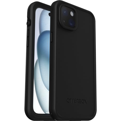 OtterBox iPhone 15 Plus and iPhone 14 Plus FR? Series Waterproof Case with MagSafe (Designed by LifeProof) - BLACK, waterproof, 60% recycled plastic, sleek and stylish