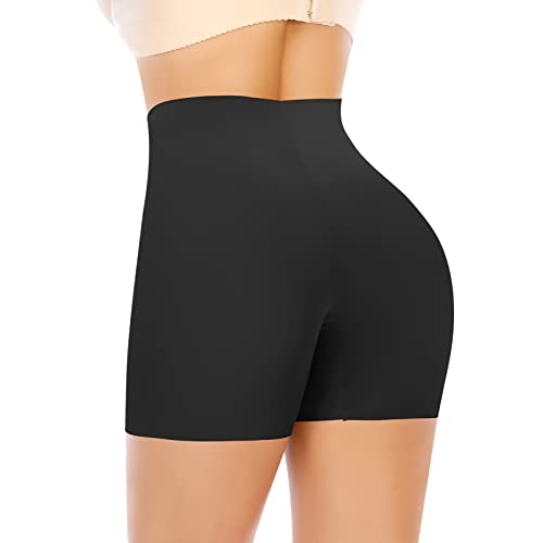 Image of Werena Seamless Shaping Boyshorts Panties for Women Slip Shorts Under Dress Shapewear Shorts