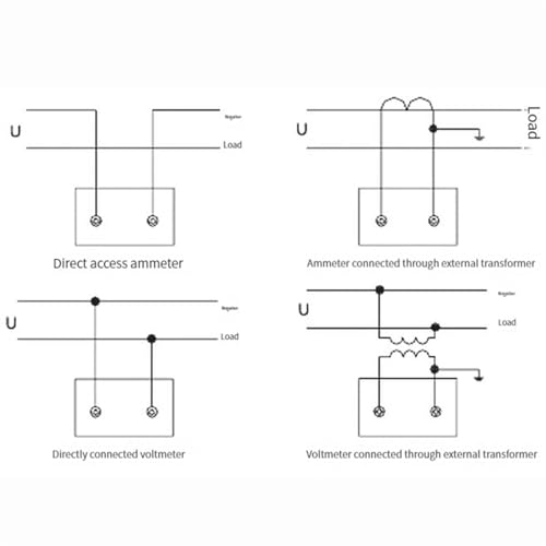 Ampèremètre analogique AC 75mA boîtier blanc pour lecture directe et précise - 2