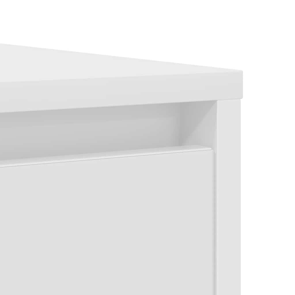 vidaXL Credenza Bianca 85x34x76 cm in Legno Multistrato