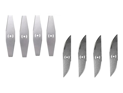 WOLWES Accesorio cortacésped a batería, Cuchilla metálica de Repuesto, Accesorio cortacésped, Accesorio Universal Incluido T9