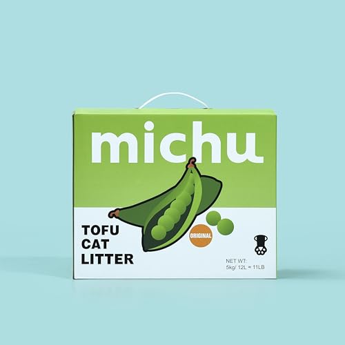 Michu Tofu Cat Litter Gen3 &ndash; 100% Natural & Biodegradable Clumping Formula, Fast-Clumping...