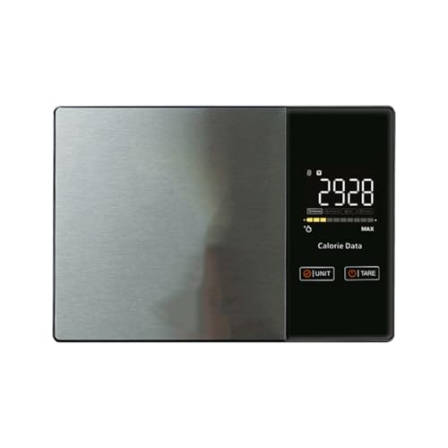Lonrtesw Báscula de Cocina Digital de 5 Kg, Calculadora Inteligente de Calorías, Báscula de Cocina de Acero Inoxidable, Báscula Inteligente para Cocina.