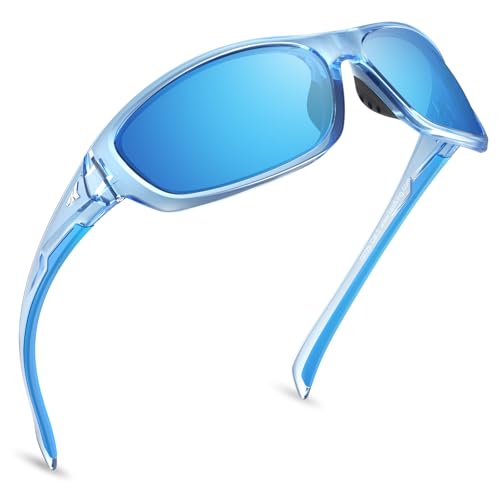 Image of KastKing Hiwassee Polarized Sport Sunglasses for Men and Women, Wrap Sunglasses for Fishing Cycling and Running,UV Protection