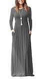 Unella the Shame Nun Costume from Game of Thrones Gray Long Sleeve Plain Maxi Dress