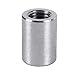 pouilzx Pack of 10 - M6 Round Connector Nuts, 304 Stainless Steel Coupling Nut 25mm/ 1 inch Length Outside Diameter10mm / 0.39 inch