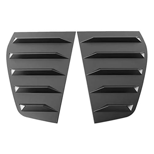 2PCS Car Rear Window Side Louvers Vent Cover Trim Compatible For VW Golf 6 MK6 GTI R MODELS 2010-2014 Window Louver Side Vent Tr