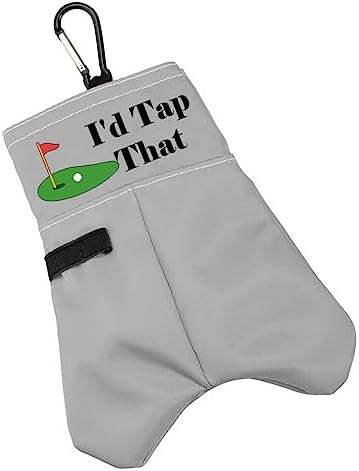 BLUPARK Funny Golf Ball Storage Bag Golf Lover Gift I’d Tap That Golf Ball Storage Bag for Golfer