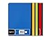 Amazon Basics Wide Ruled Composition Notebook, 100 Sheet, Assorted Solid Colors, 4-Pack
