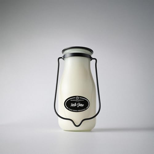Image of Milkhouse North Shore Scented Soy Candle, 14 oz Milkbottle, 90+ Hr Burn