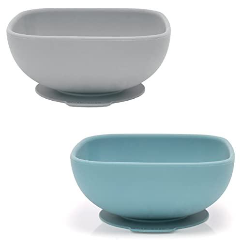 MiaMia 2x Baby Silikon Schüsseln mit Saugnapf - sichere, geprüfte und...