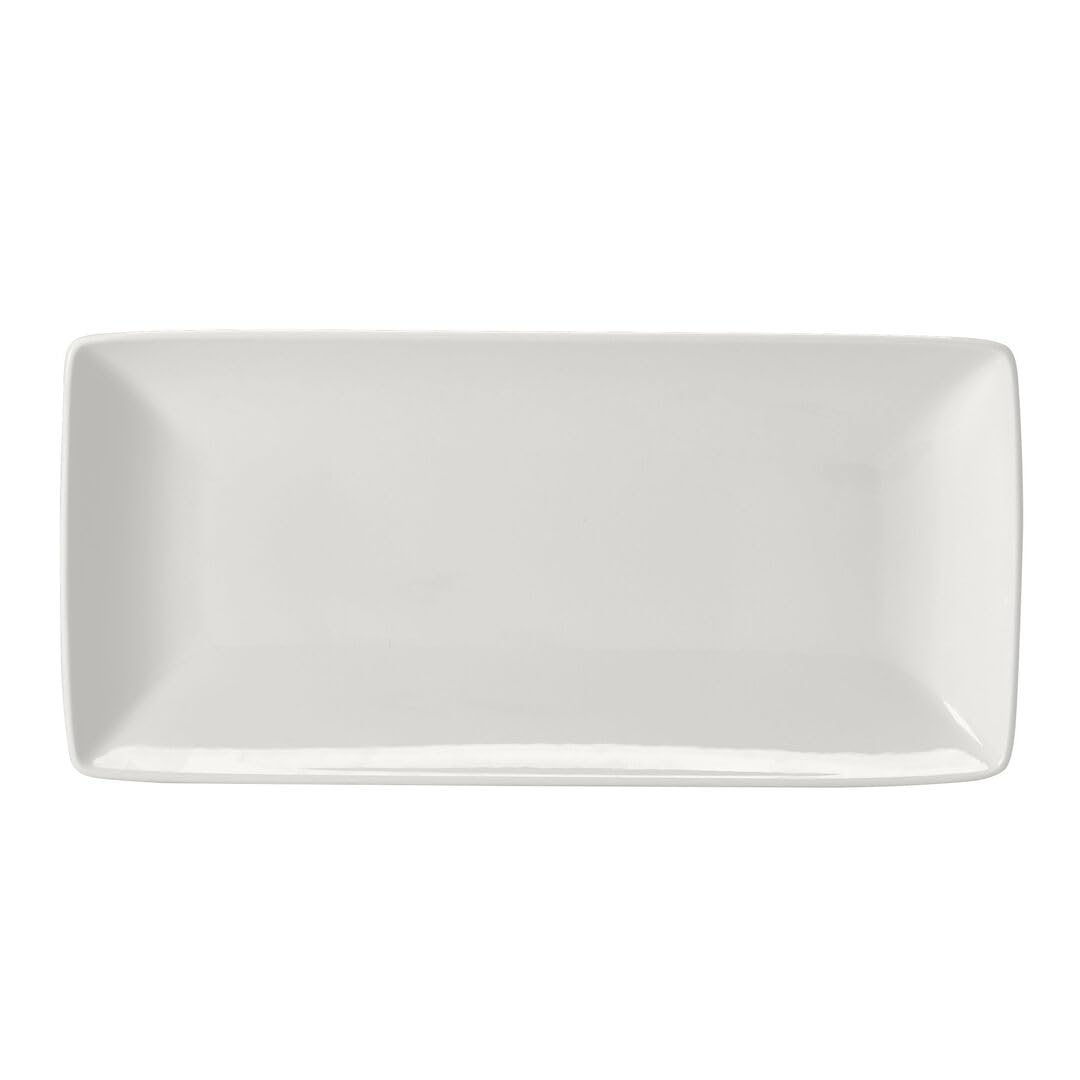 Taste White Rectangle Five 29 x 14cm Serving Plate Ceramic Tableware Pack of 6