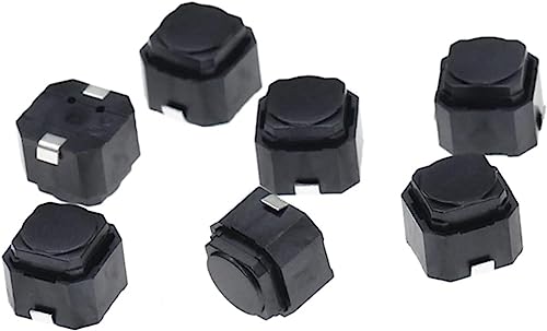 Bouton-poussoir interrupteur tactile 6x6x5 mm 2 broches silencieux pour PCB