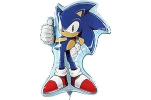 Toyland® 73cm (29") Sonic The Hedgehog Shaped Character Foil Balloon - Decoración De Sonic Fiesta