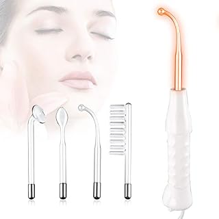 High Frequency Facial Machine, BeautyHuoLian Portable High Frequency Machine Skin Therapy Wand Handle