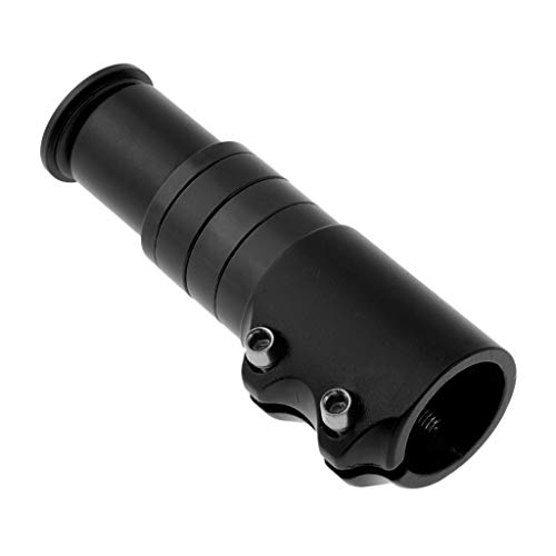 F Fityle Extensor de Levantamiento para Potencia de Bicicletas, Adaptador Ajustable Elevador de Macetas de Bicicletas - Negro