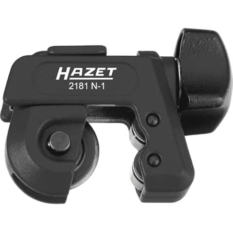 HAZET Klein-Rohrabschneider 2181N-1 mit Instant Change System (ICS) | ergonomischer Drehknauf für optimale Handhabung - zum Schneiden von Aluminium, Kupfer und dünnwandigen Metallrohren Cover