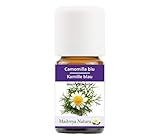 Maitreya Natura Ätherisches Öl biologisch KAMILLE BLAU, 100% naturrein, 5ml - Aromatherapie, Diffusor, Massage, Kosmetik - kontrollierte und zertifizierte Qualität, cruelty free, vegan