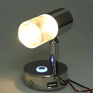 ATORSE 12V 24V 3W Led Bedside Reading Light Headboard Touch Switch with USB Port