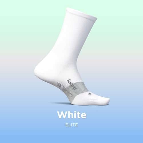 Image of Feetures Elite Ultra Light Cushion Mini Crew Sock - Sport Sock with Targeted Compression
